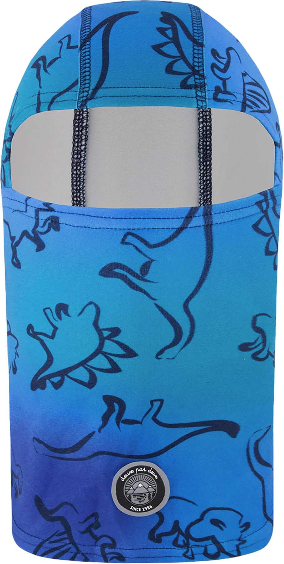 Blue Gradient Dinosaur Print