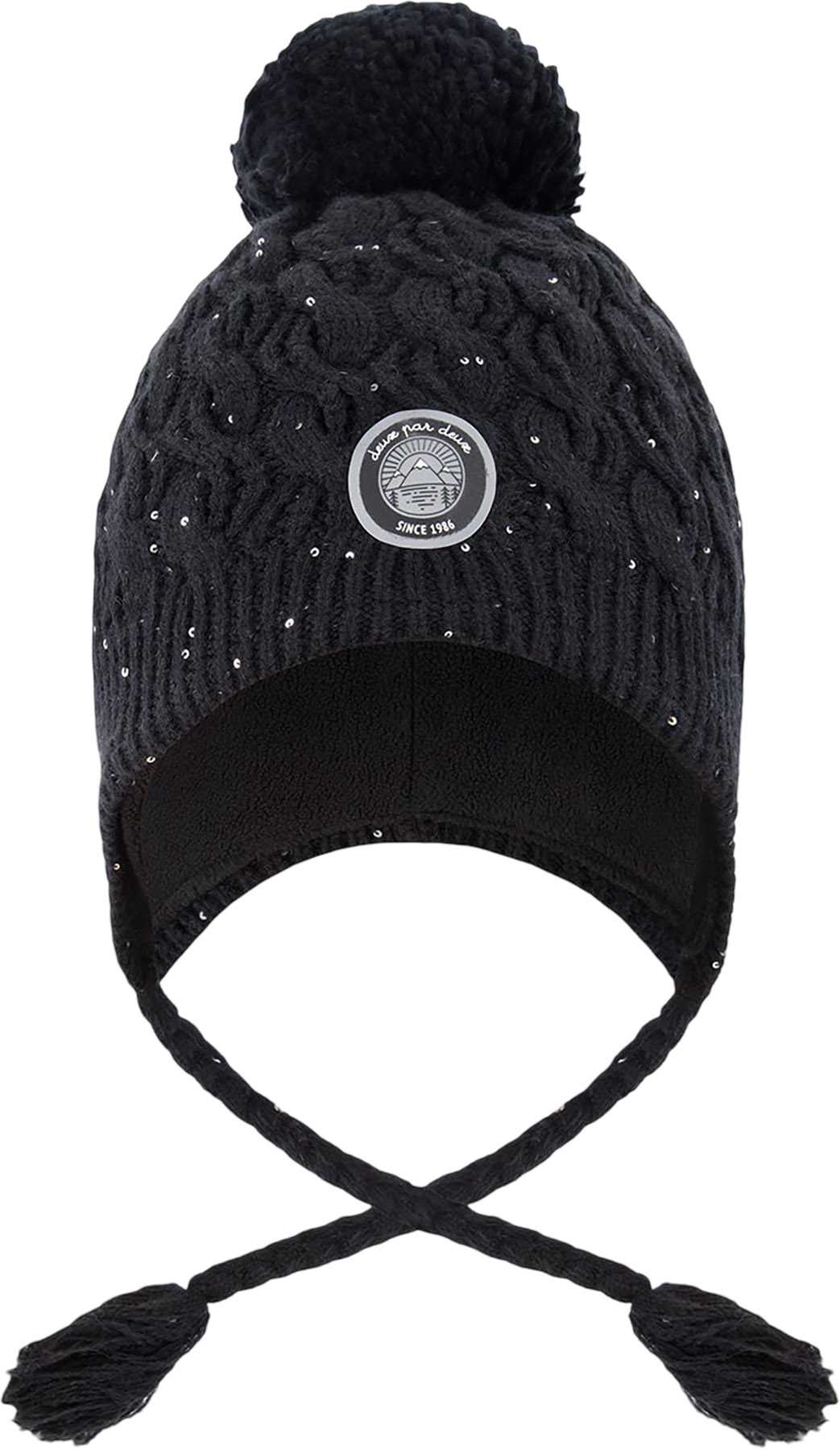 Product image for Winter Peruvian Knit Hat with Pompom and Lining - Little Girl