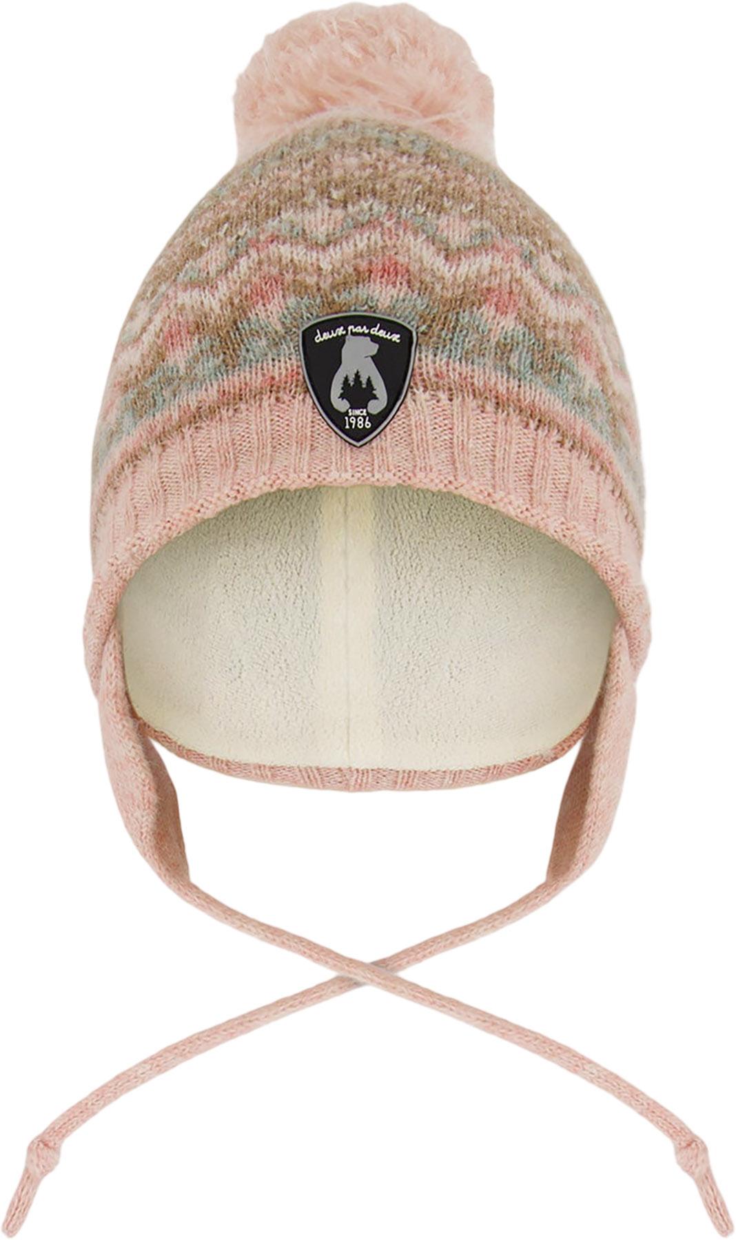 Product gallery image number 1 for product Lined Knit Pompom Hat with Ear Flaps - Baby