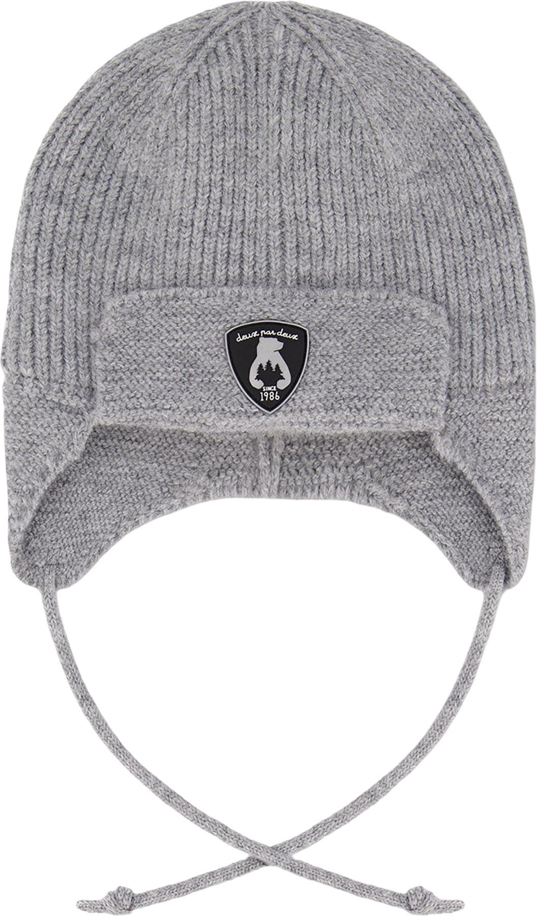 Product image for Lined Knit Hat with Ears and Strings - Baby