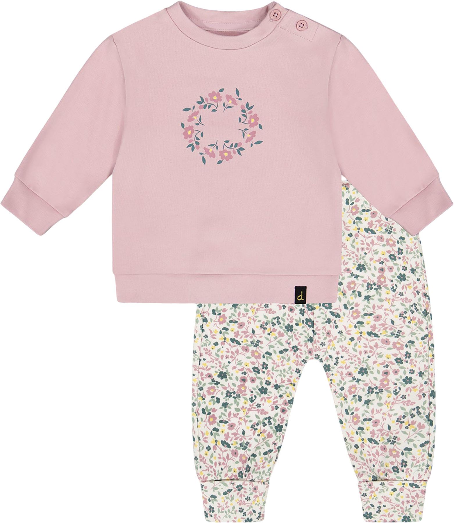 Product gallery image number 1 for product Organic Cotton Evolutive Pant and Long Sleeve Top Set - Baby Girl