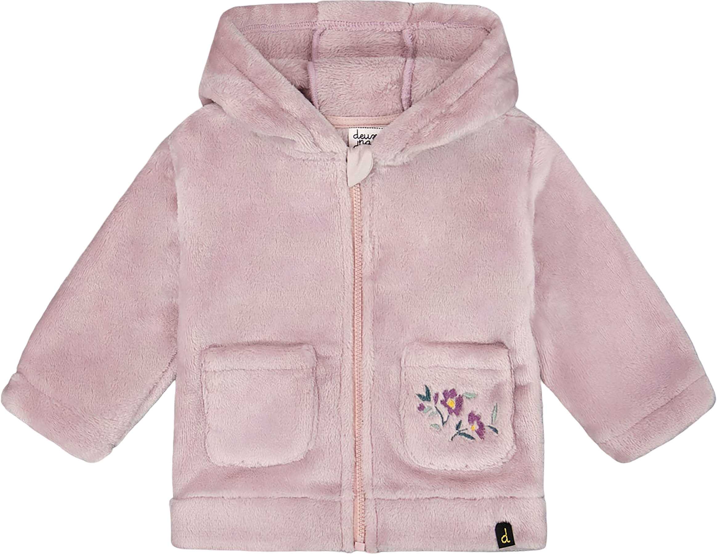 Product image for Hooded Zip Plush Jacket - Baby Girl
