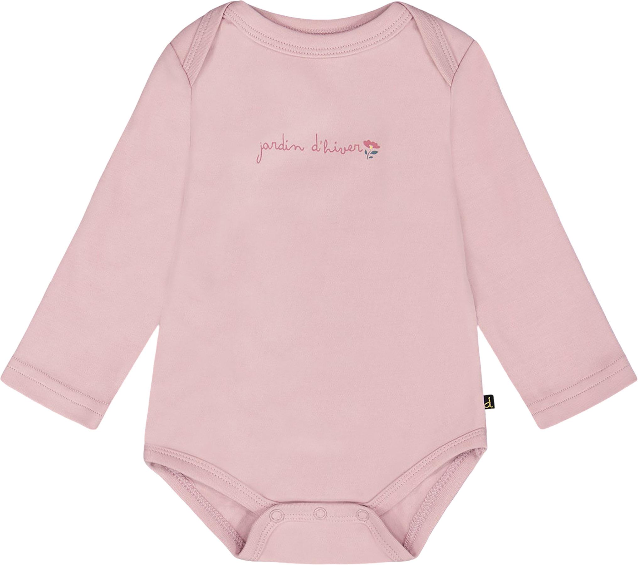 Product image for Organic Cotton Long Sleeve Romper - Baby Girl