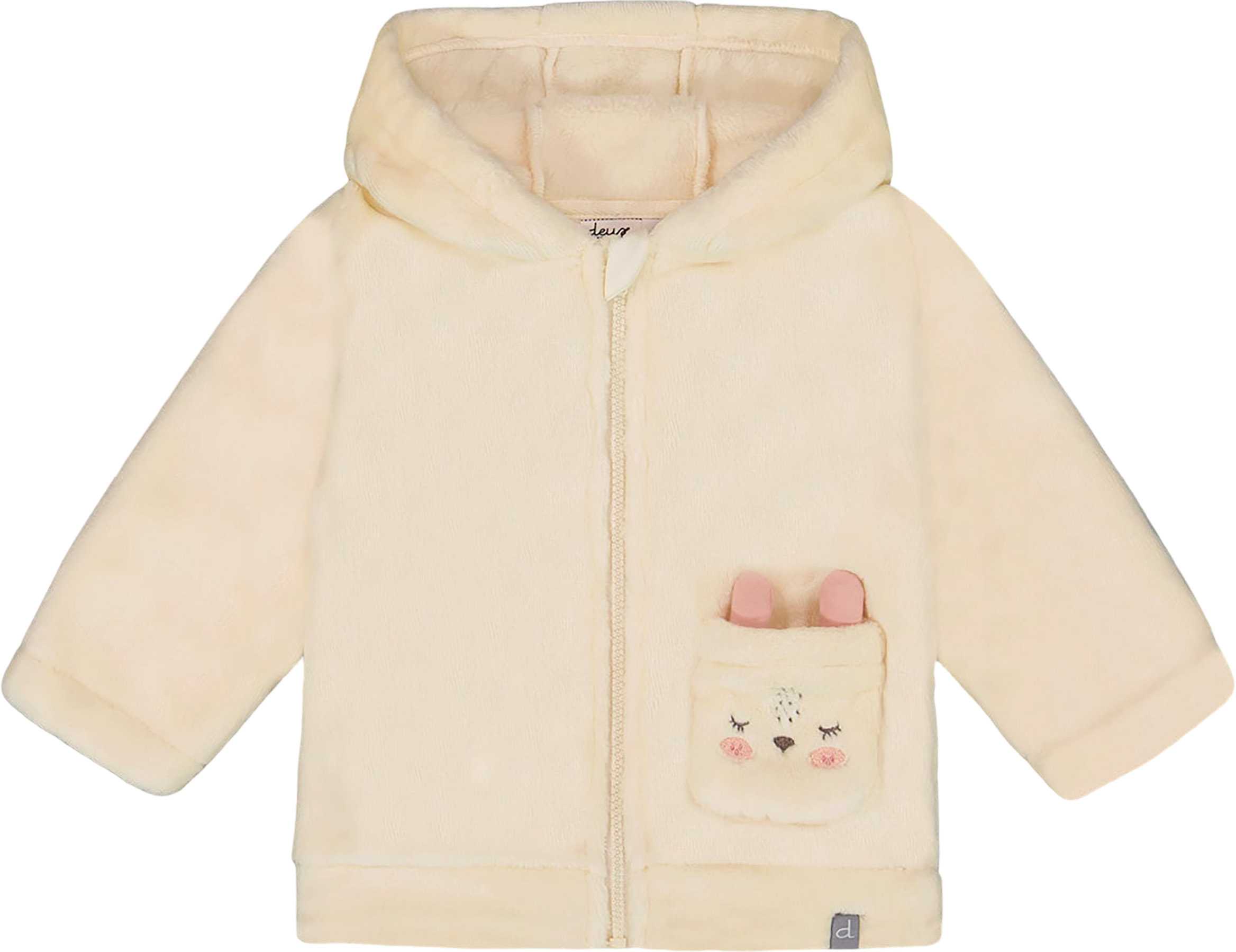 Product image for Plush Hooded Jacket - Baby Girl