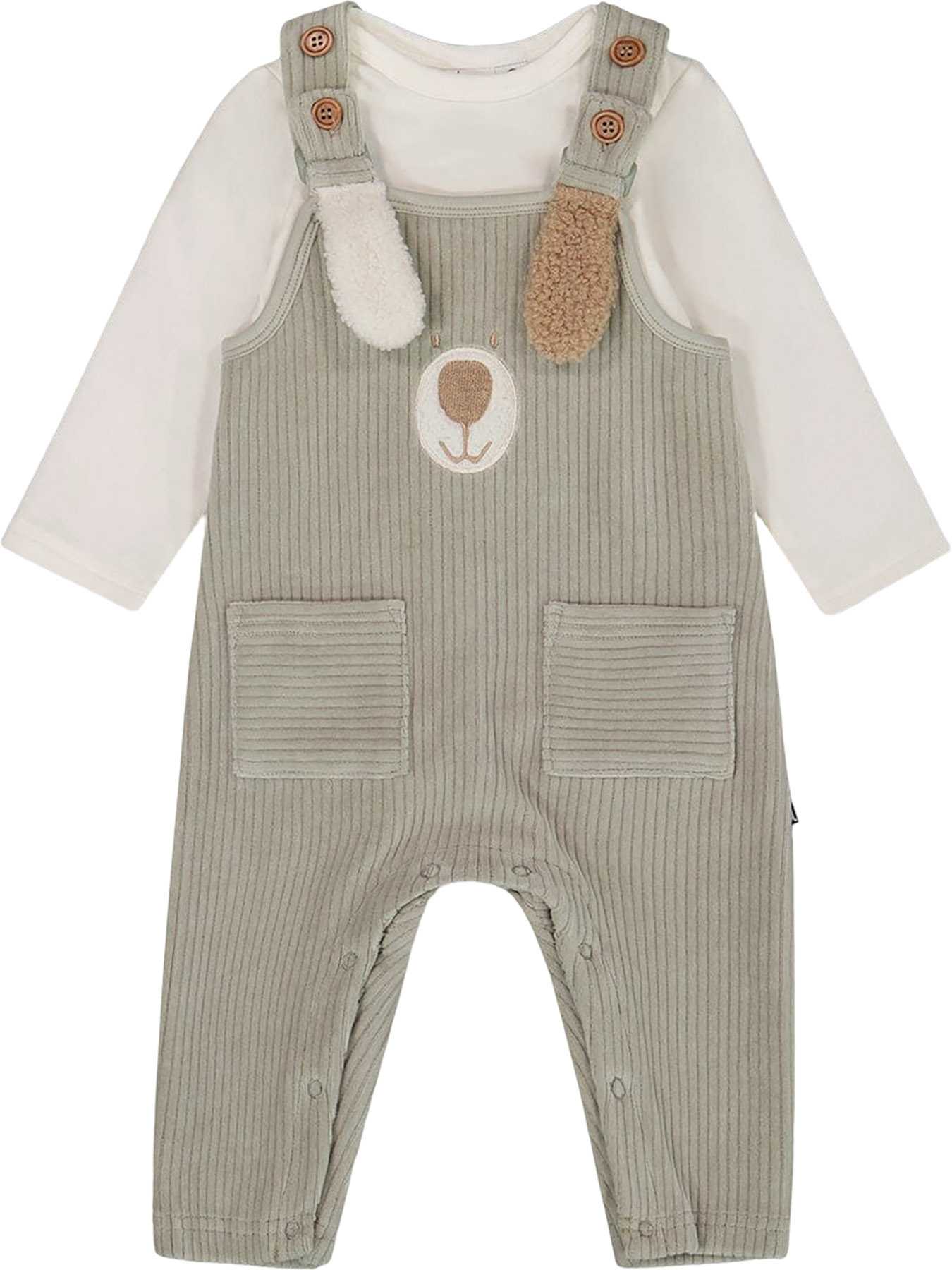 Product image for Onesie and Stretchy Corduroy Overall Set - Baby Boy