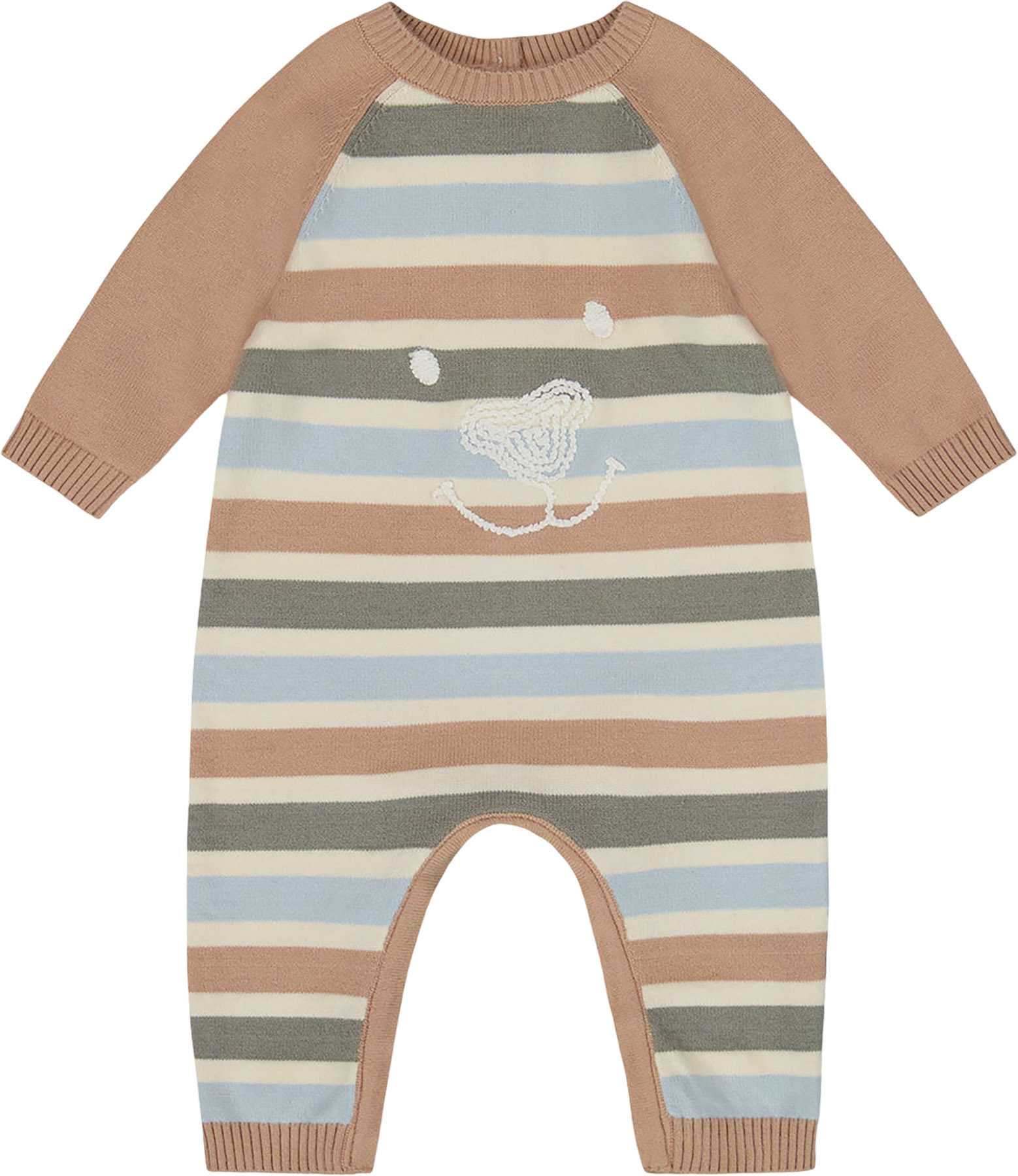Product image for Knitted Striped Romper - Baby Boy