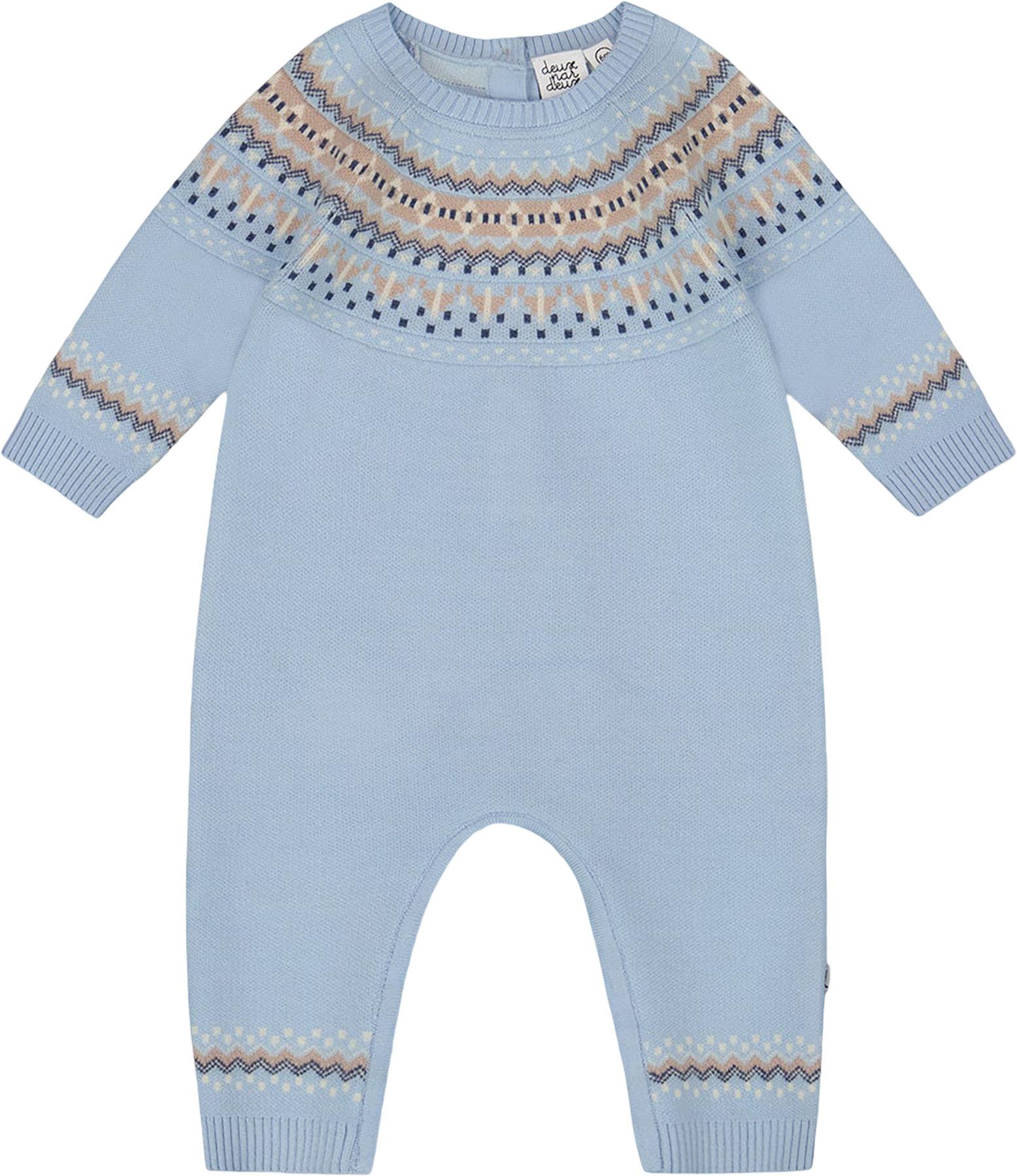 Product gallery image number 1 for product Knitted Jacquard Romper - Baby Boy