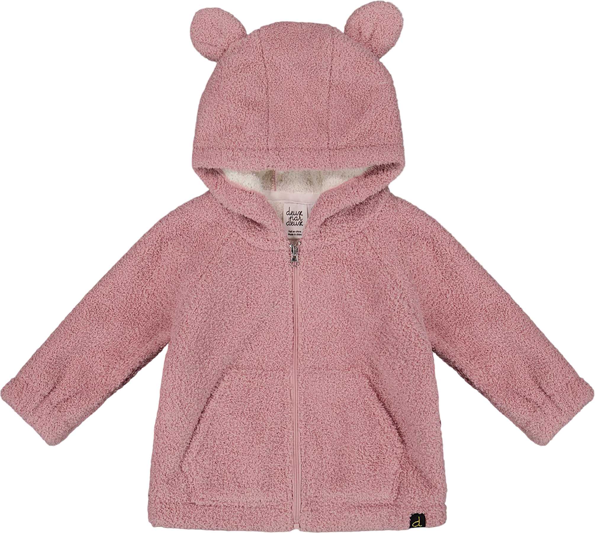 Product image for Hooded Full Zip Cat Plush Jacket - Little Girl
