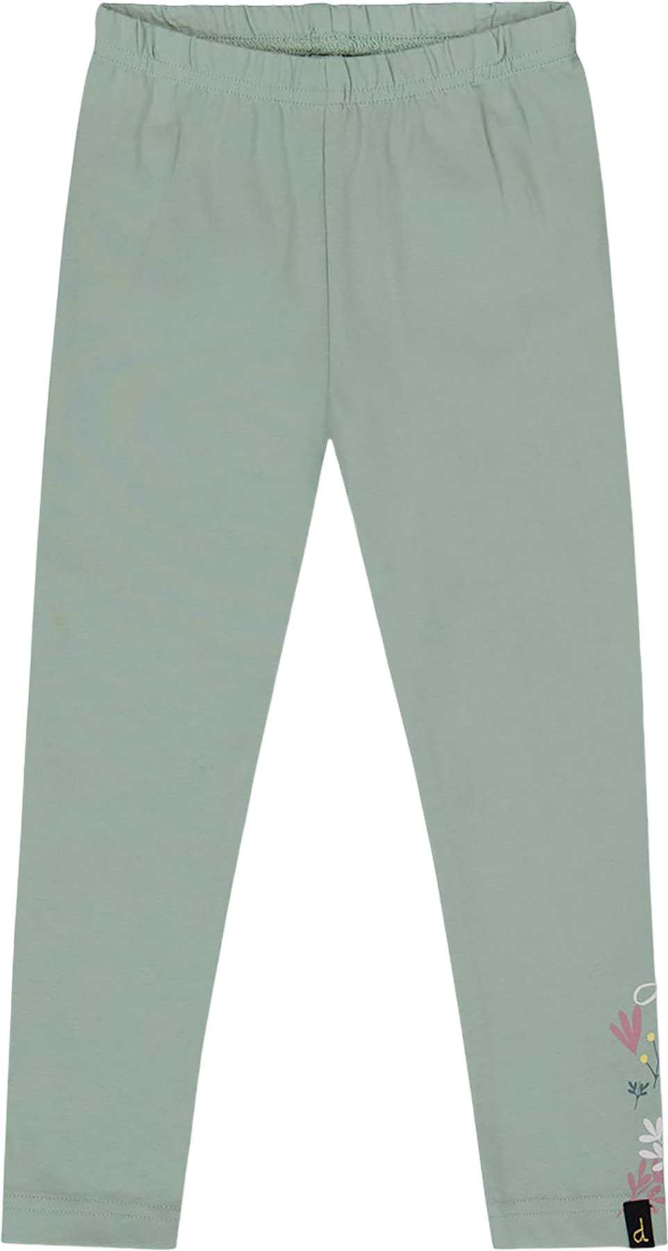 Product image for Floral Detail Organic Cotton Jersey Leggings - Baby Girl