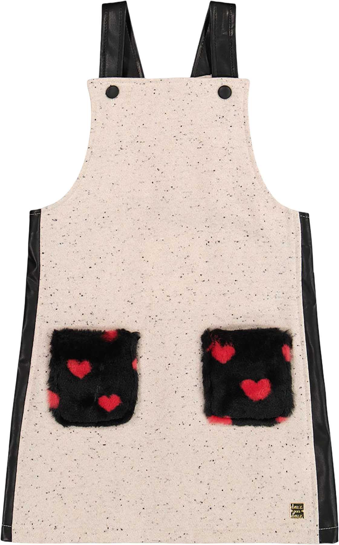 Product image for Glittering French Terry Overall Dress - Little Girl