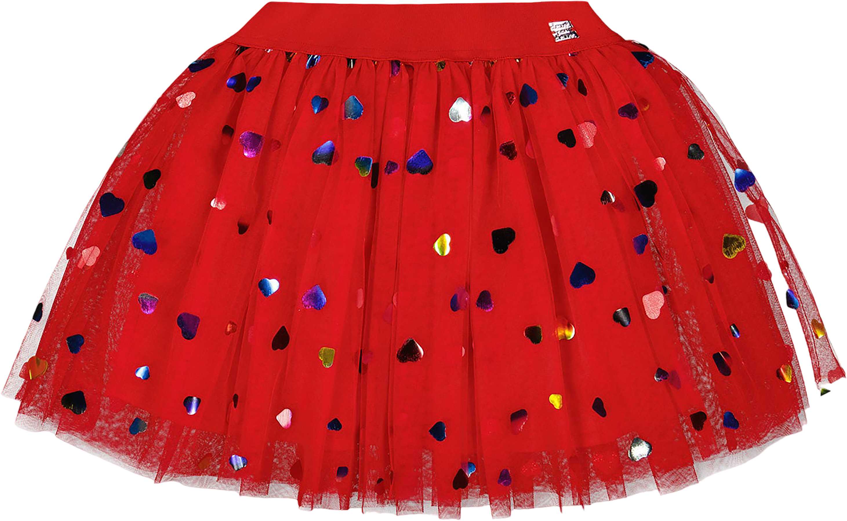 Product image for Tulle Skirt with Iridescent Heart Confettis - Little Girl