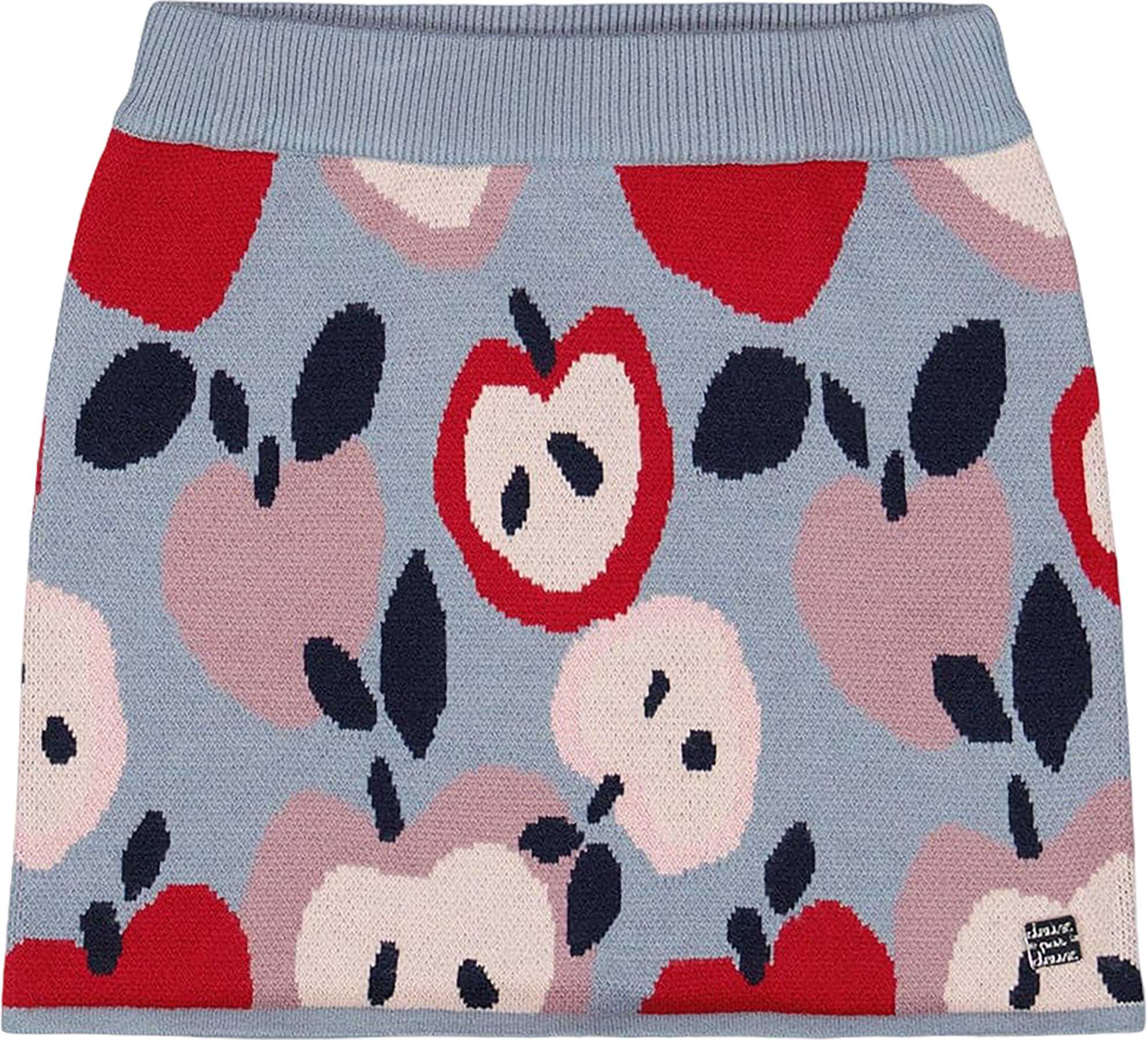Product image for Knit Skirt with Apple Heart Jacquard - Little Girl
