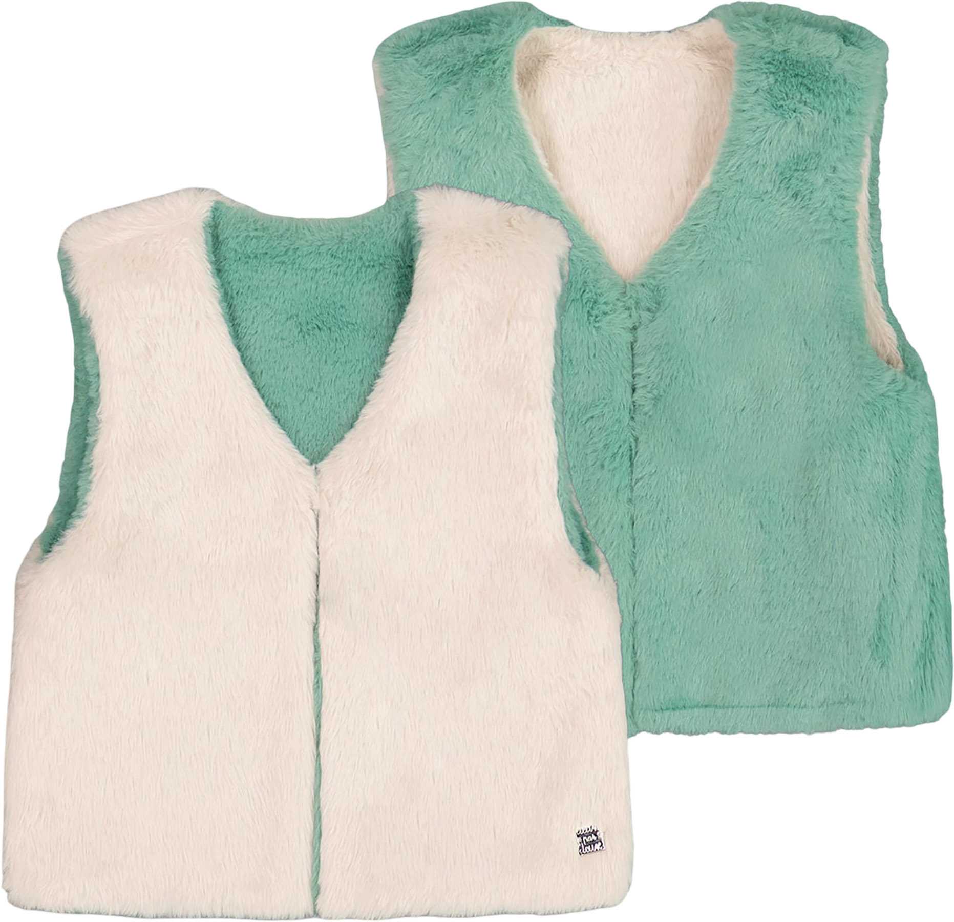 Product image for Reversible Faux Fur Vest - Little Girl