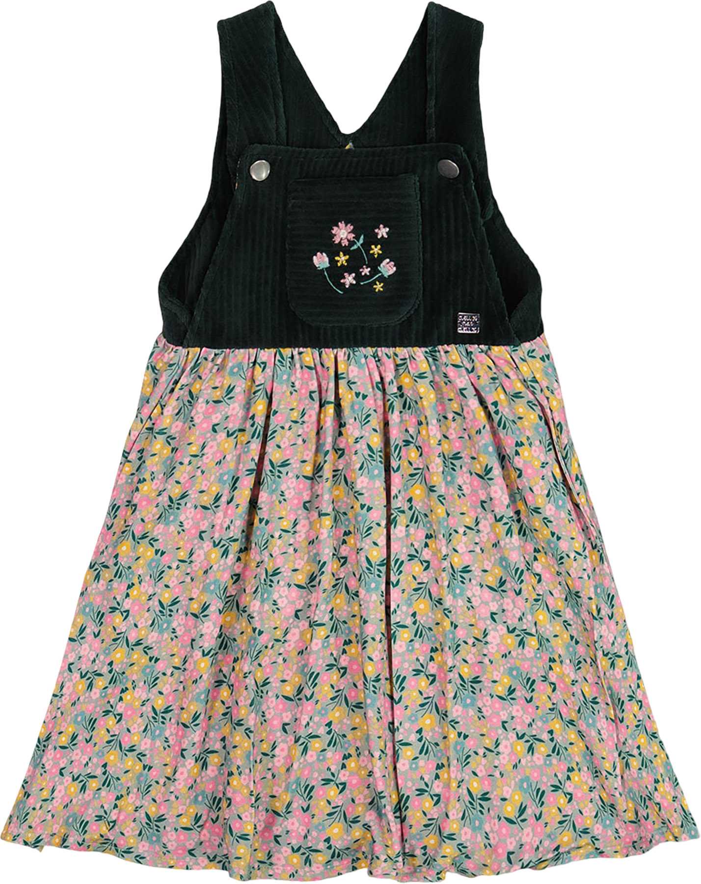 Product image for Bi-Material Overall Dress - Little Girl