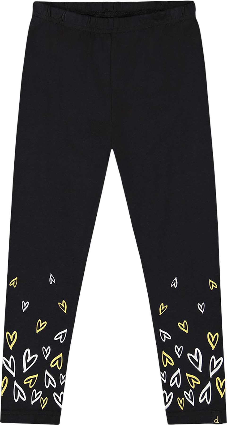 Product image for Pink With Hearts Organic Cotton Leggings - Big Girl