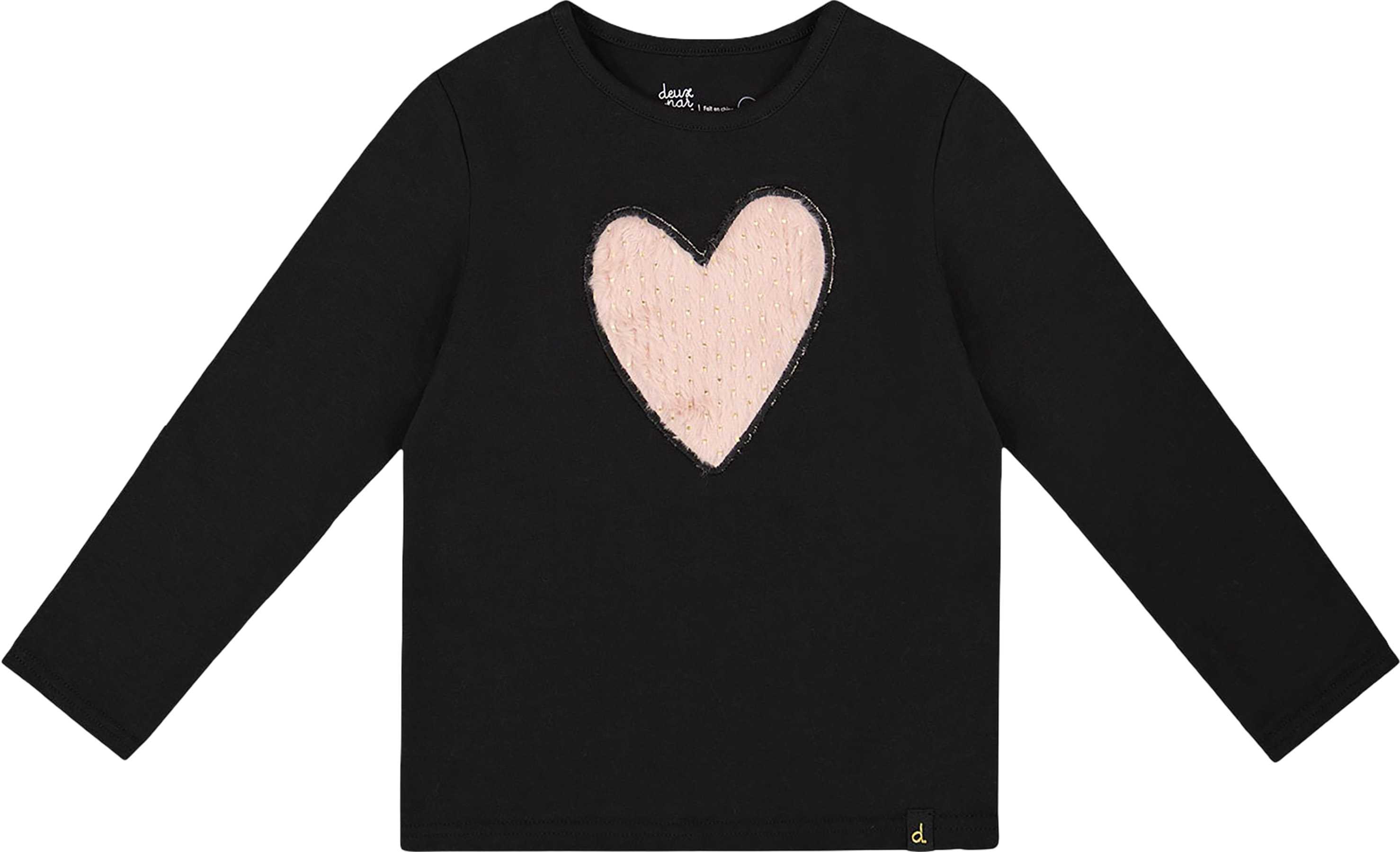 Product image for Heart Organic Cotton Long Sleeve T-Shirt - Little Girl