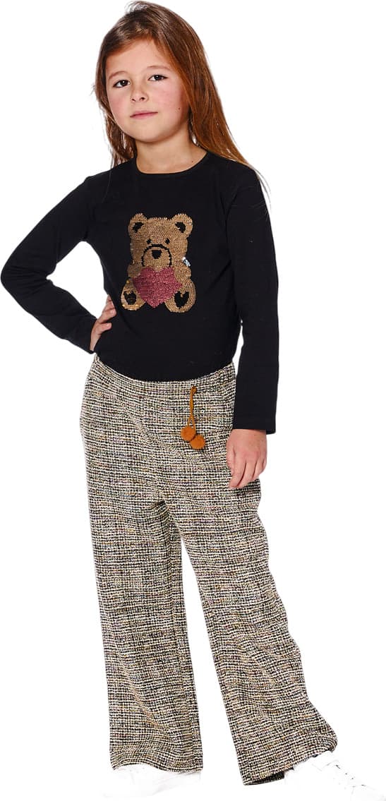 Product gallery image number 2 for product Tweed Flare Pants - Little Girl