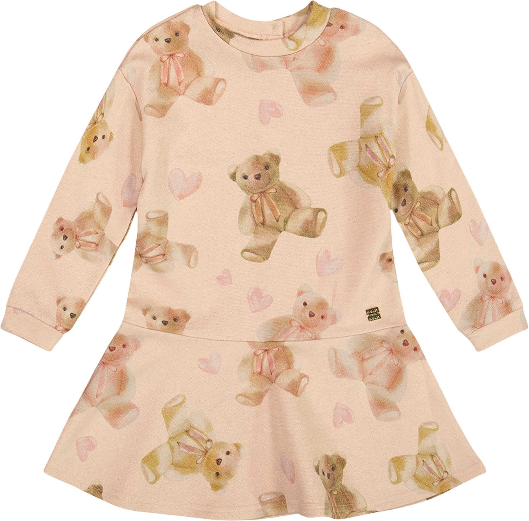 Image de produit pour Robe en éponge française scintillante Teddy Bear - Petite fille