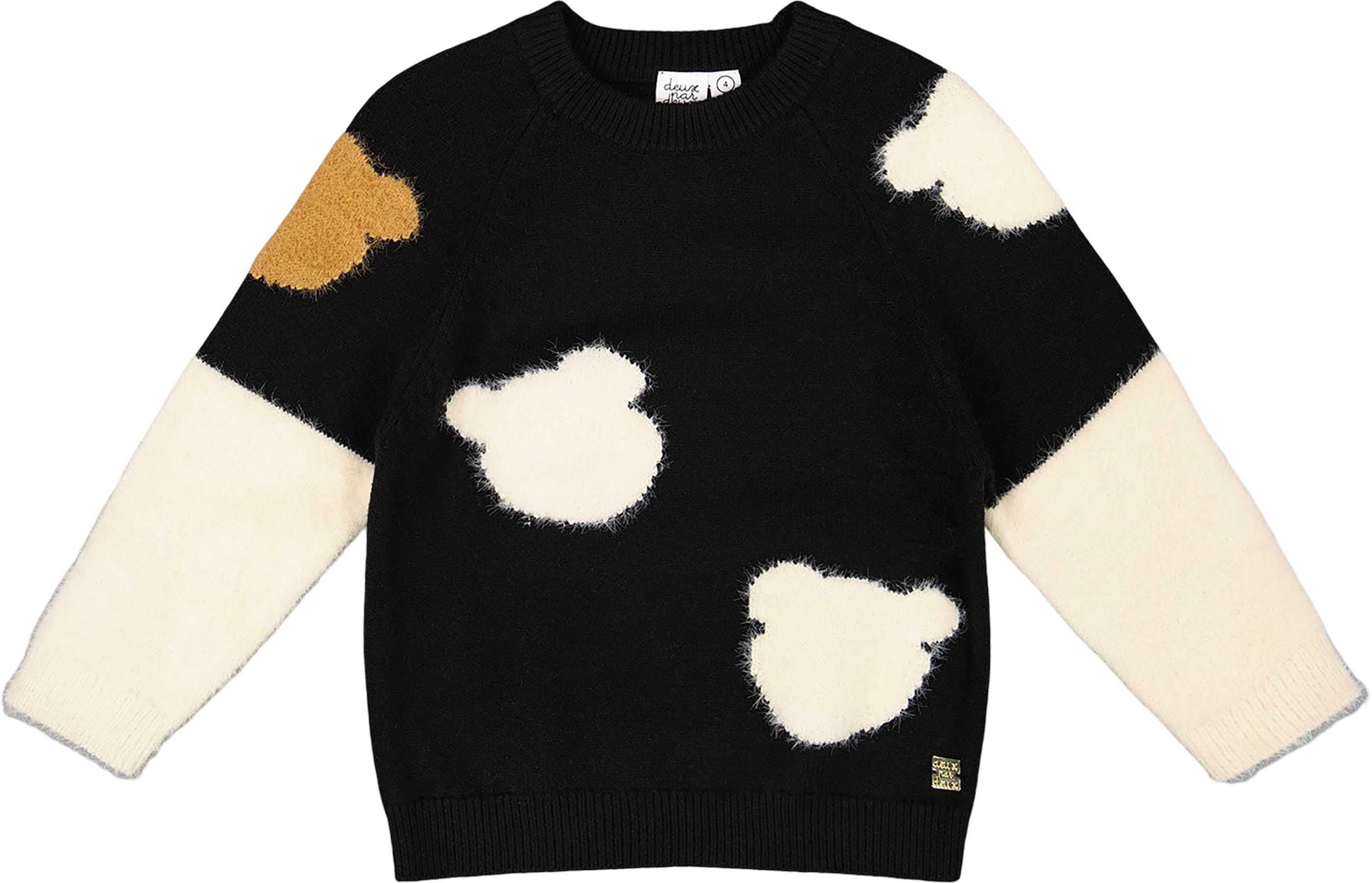Product image for Knitted Sweater with Bear Intarsia - Big Girl