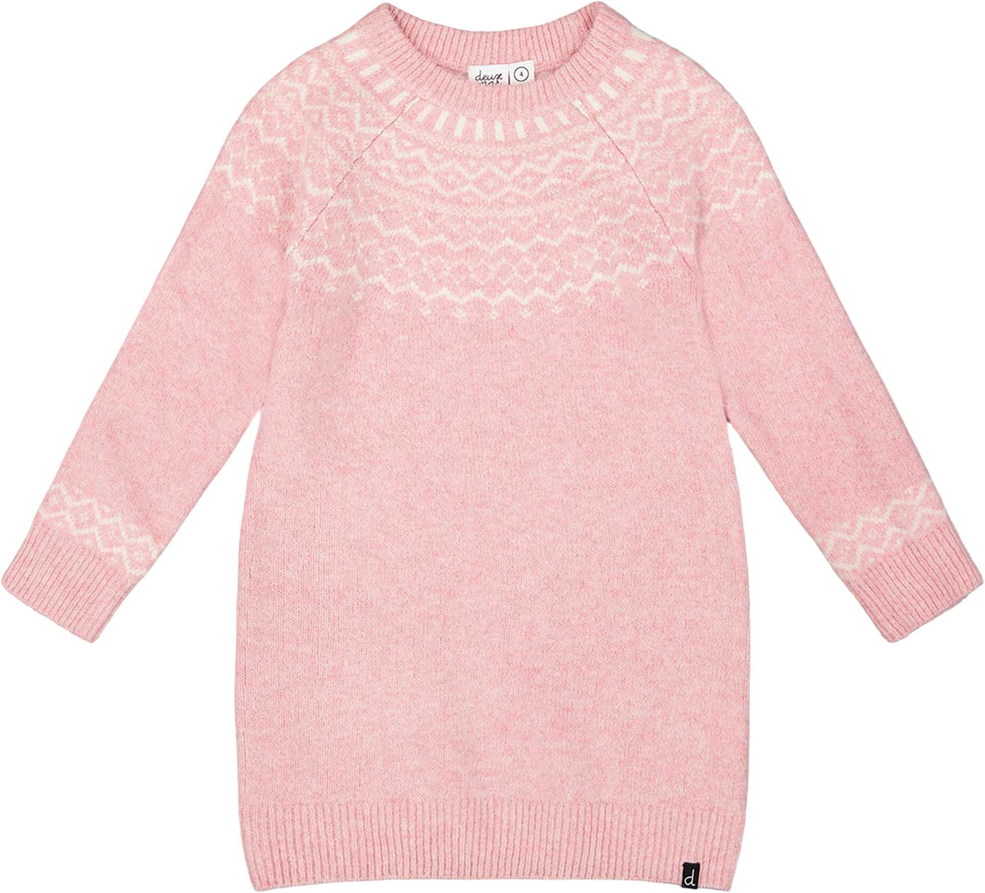 Product image for Knitted Dress with Norvegian Jacquard - Big Girl 