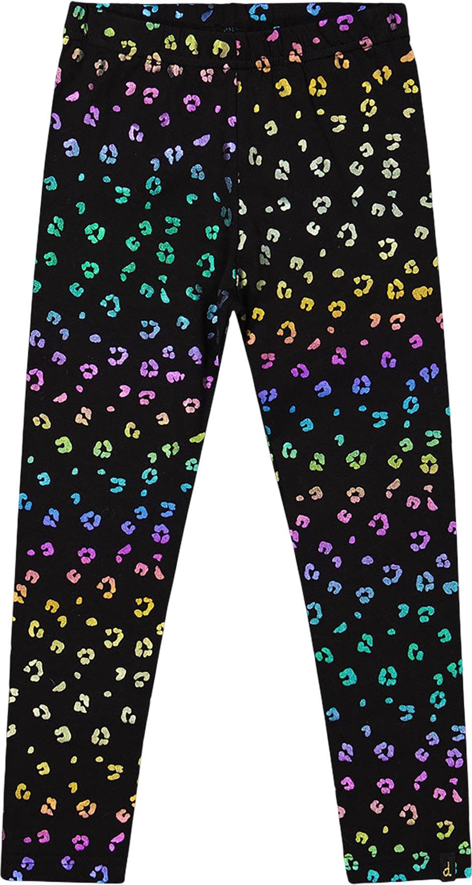Product gallery image number 1 for product Multicolor Leopard Stretch Jersey Leggings - Big Girl