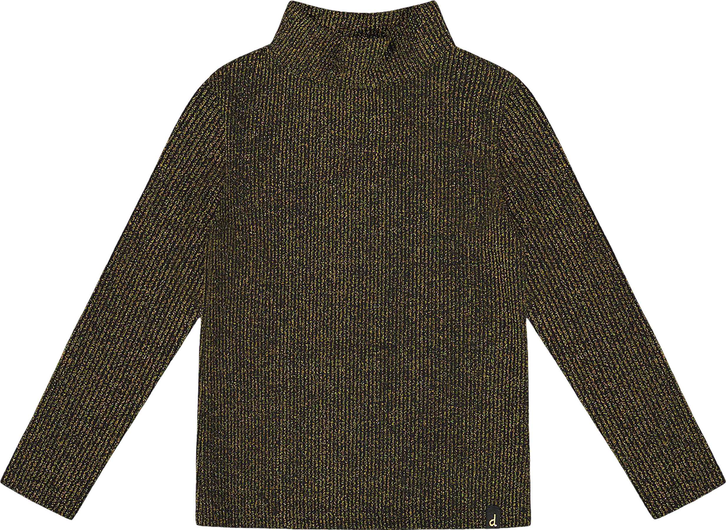 Product image for Shiny Rib Mock Neck Top - Little Girl