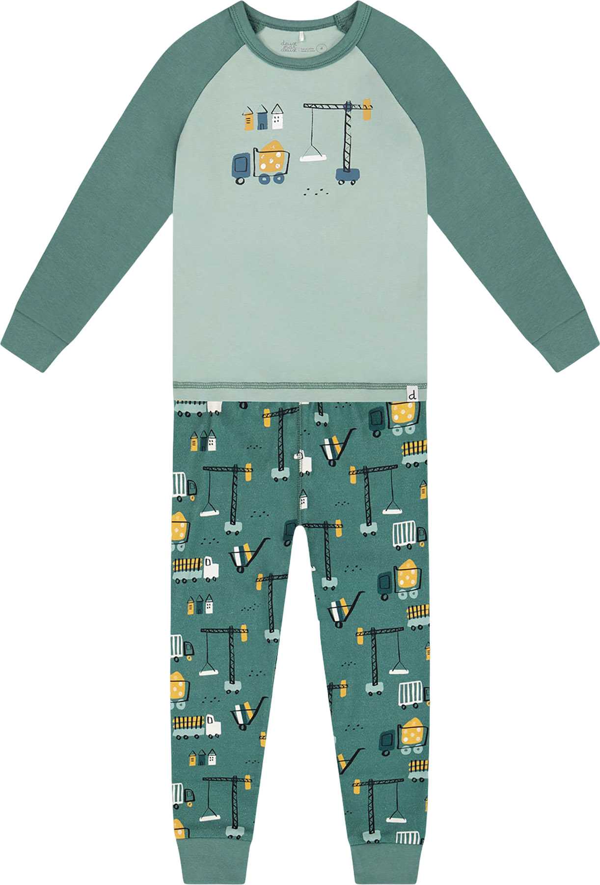 Teal Construction Print