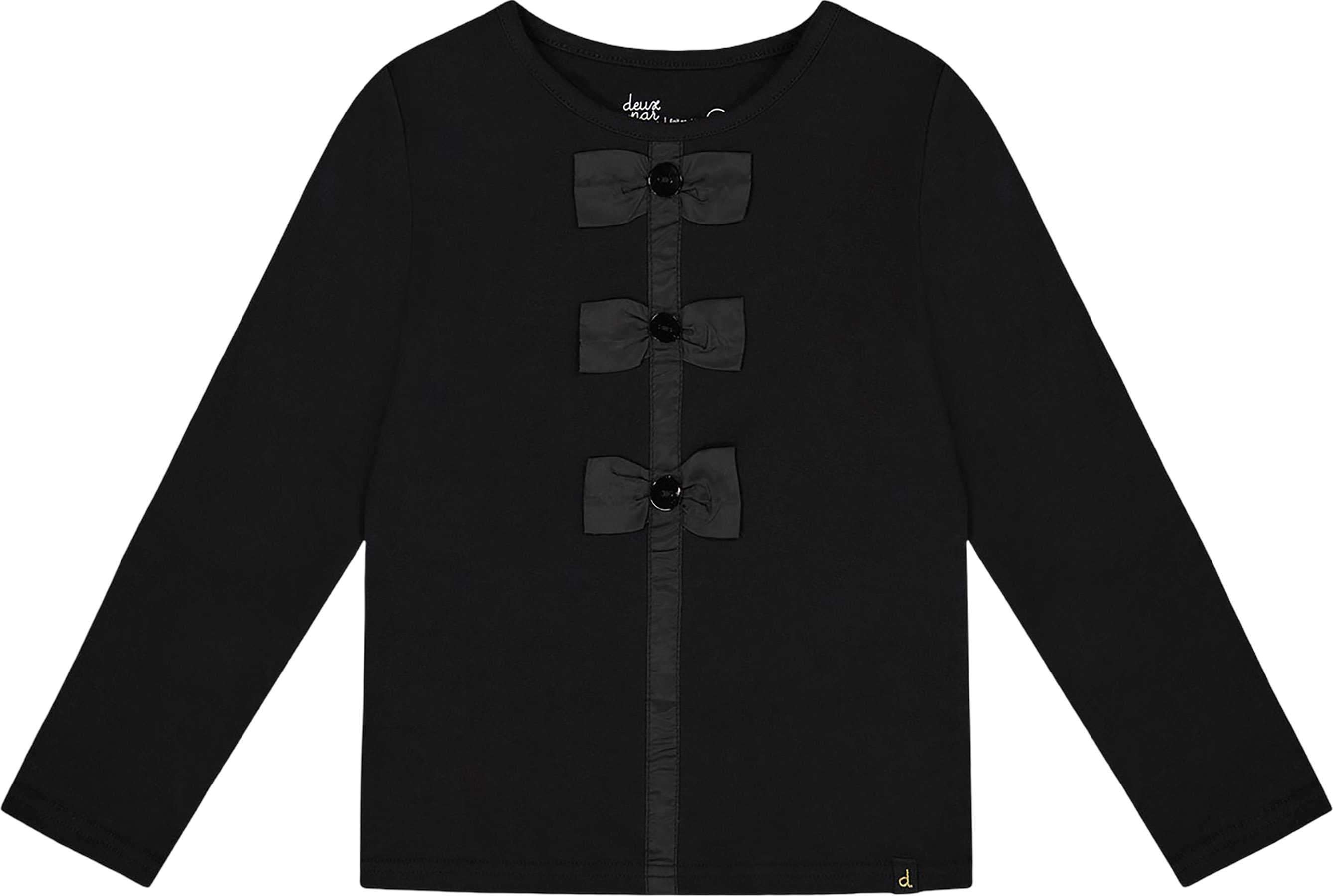 Image de produit pour T-shirt à manches longues en jersey de coton biologique avec nœuds - Grande fille