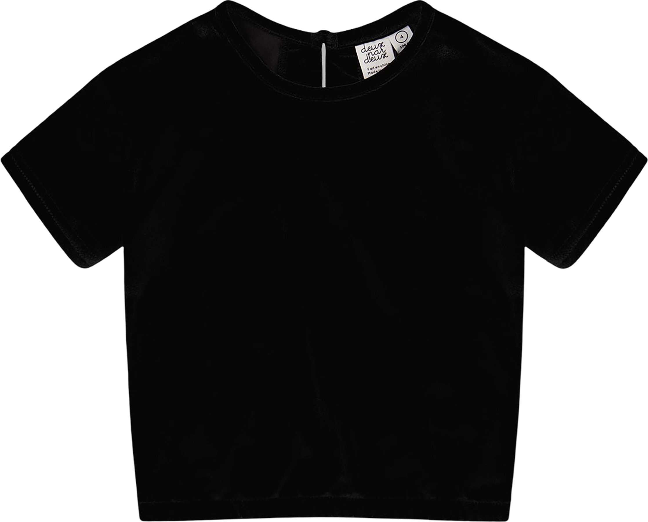 Product image for Short Sleeve Stretch Velour Top - Big Girl