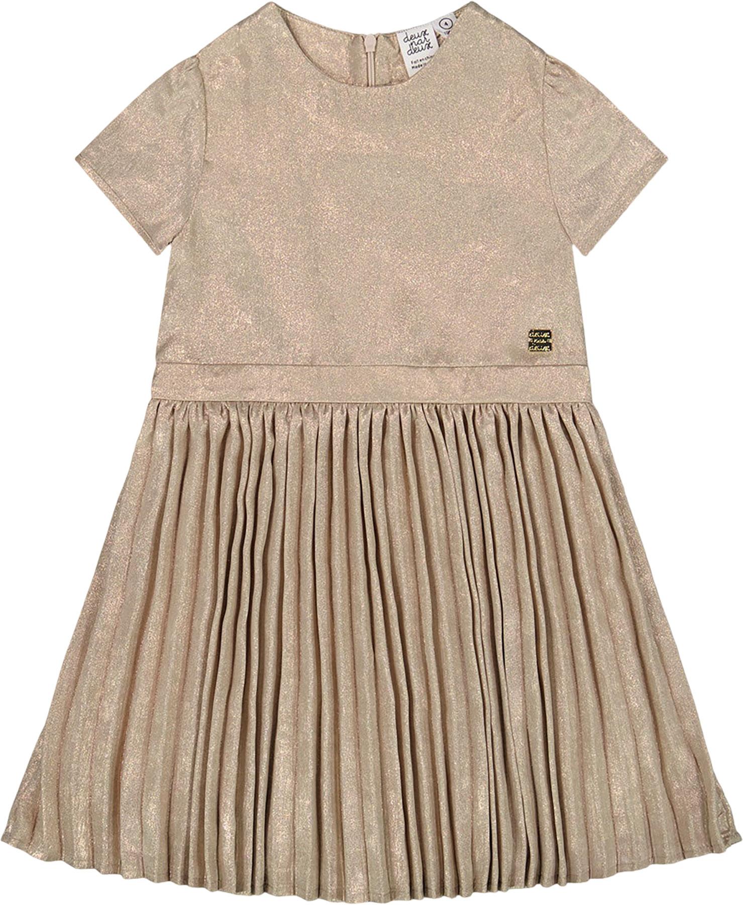 Numéro de l'image de la galerie de produits 1 pour le produit Robe à manches courtes et jupe plissée - Petite fille