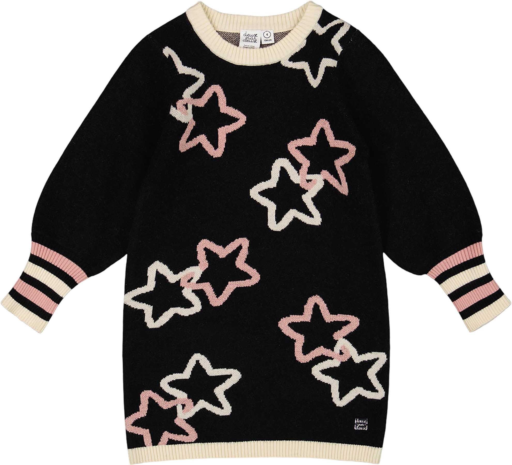 Product image for Long Sleeve Knit Dress with Stars - Big Girl