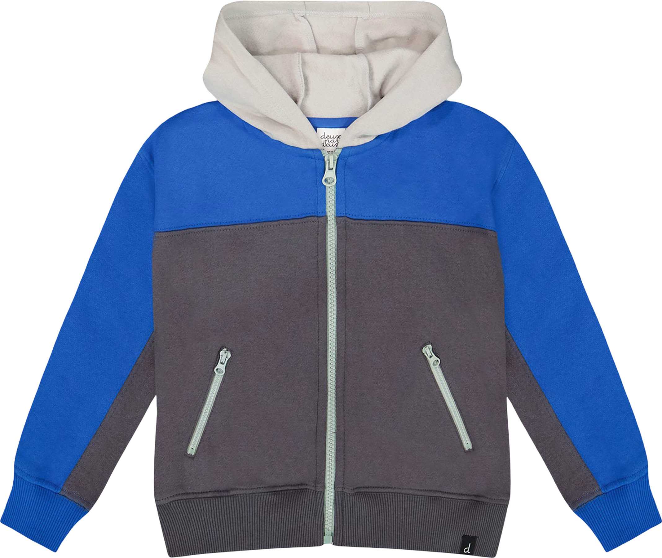 Product image for Color Blocked Zip Front Fleece Hoodie - Baby Boy