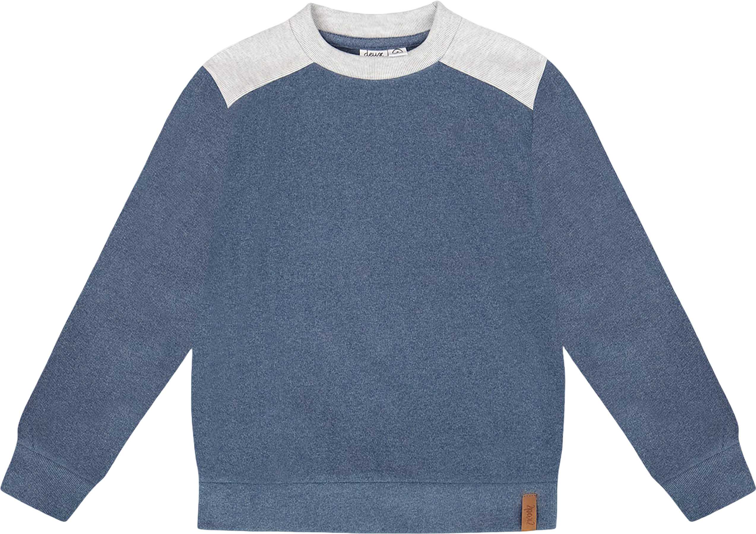 Image de produit pour Haut côtelé plat ultra-doux à manches longues avec coudières - Grand garçon