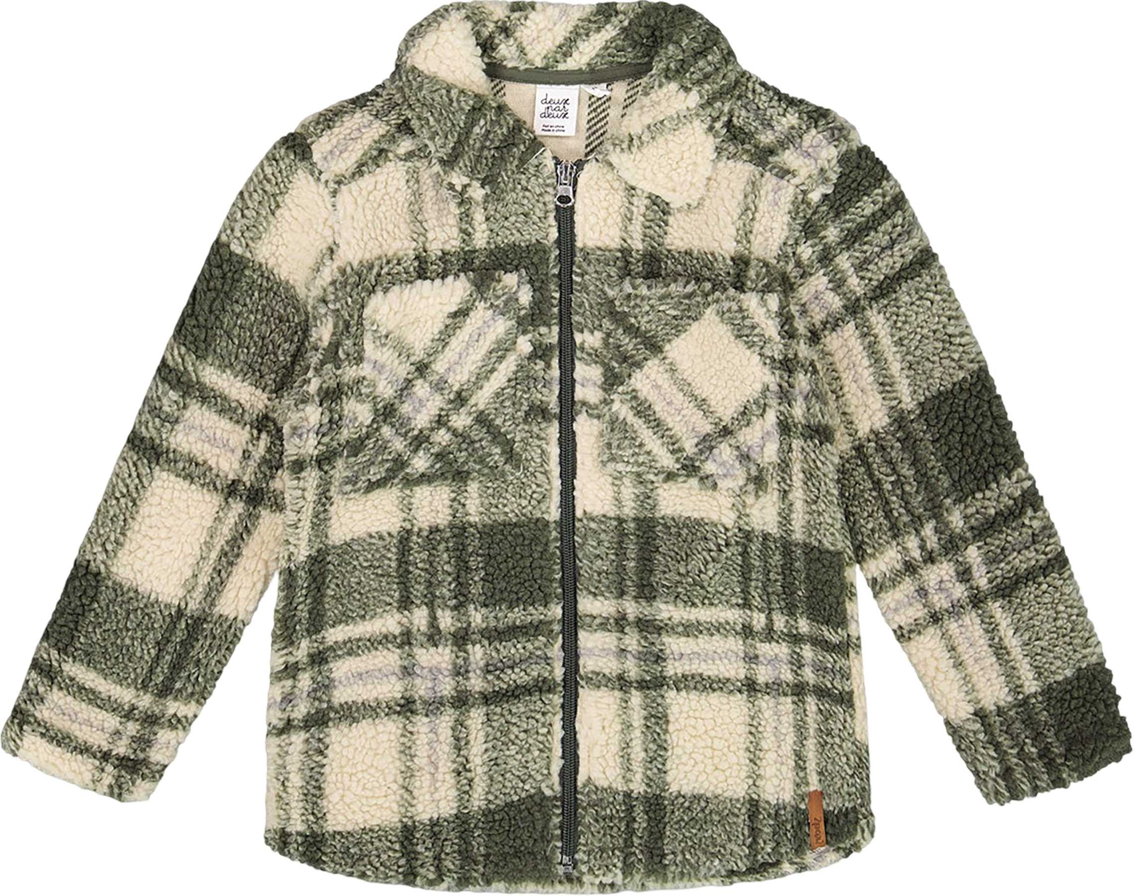 Product image for Sherpa Long Sleeve Zip Front Overshirt - Big Boy