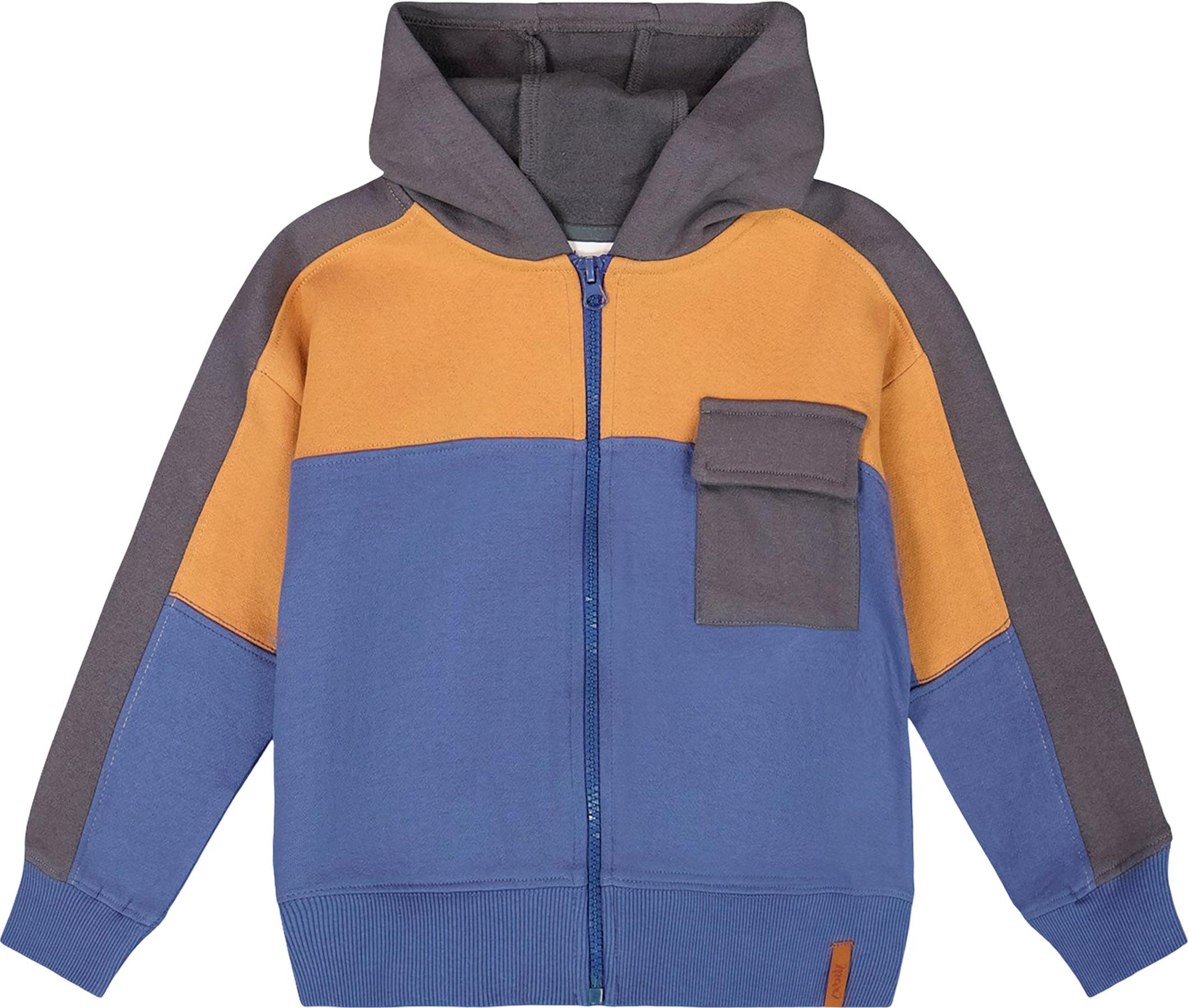 Product image for Full Zip Fleece Color Block Sweatshirt - Little Boy