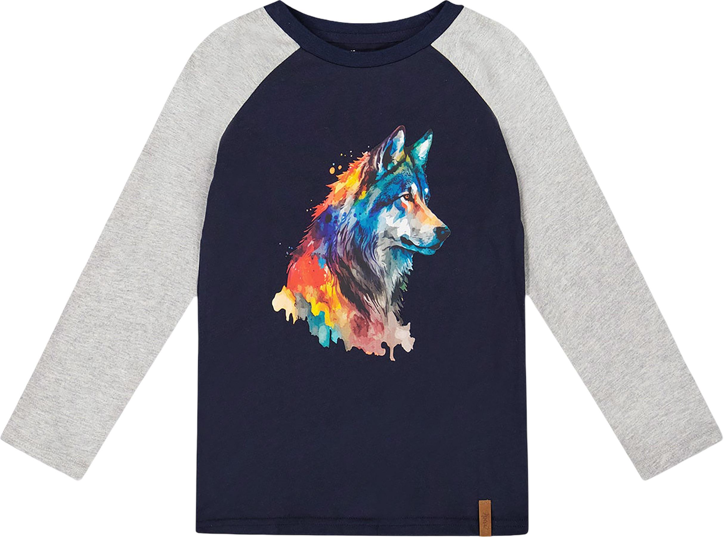 Product image for T-shirt en jersey à manches raglan longues - Petit garçon