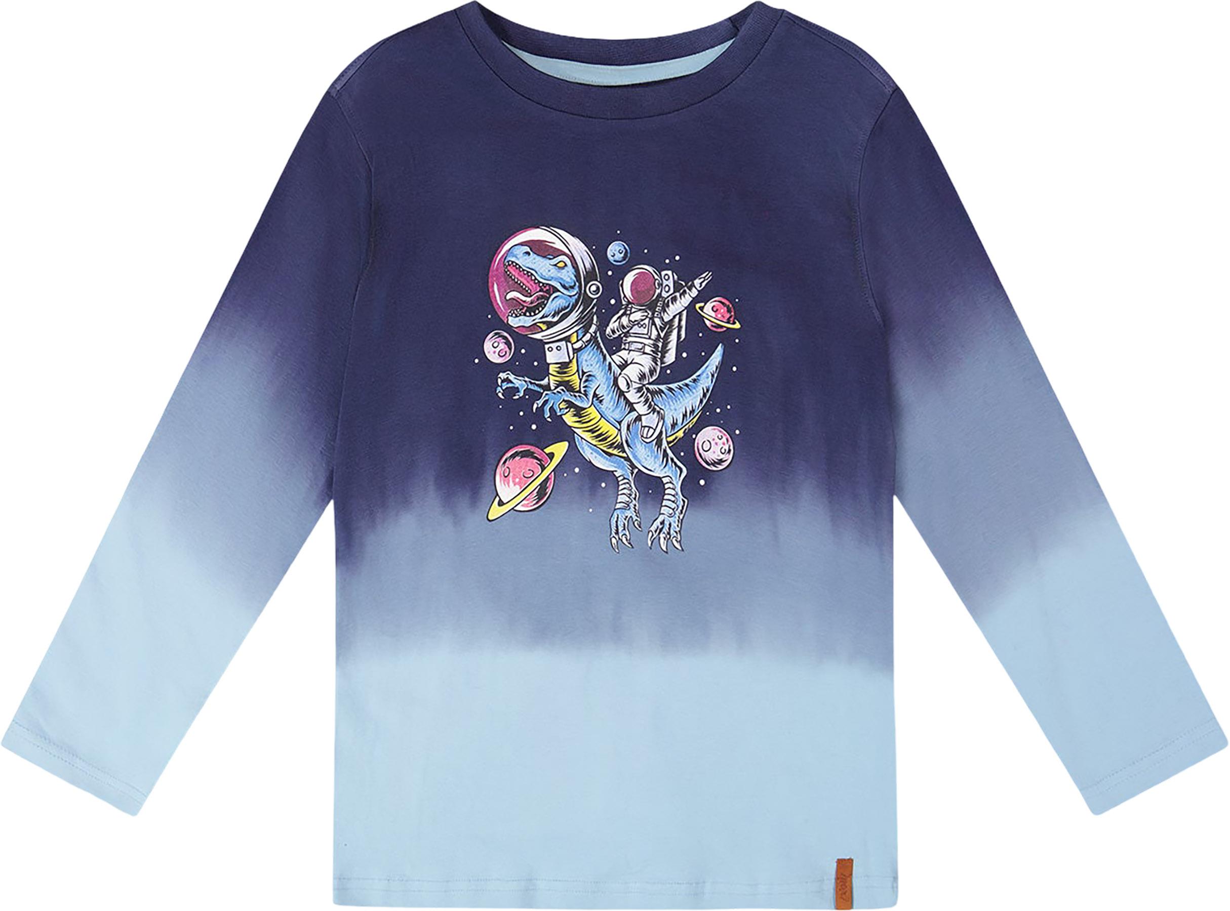 Product gallery image number 1 for product Long Sleeve Organic Cotton Gradient Jersey T-Shirt - Little Boy