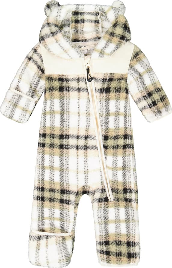 Product gallery image number 1 for product Mid-Season Plush Plaid One Piece Outerwear - Baby