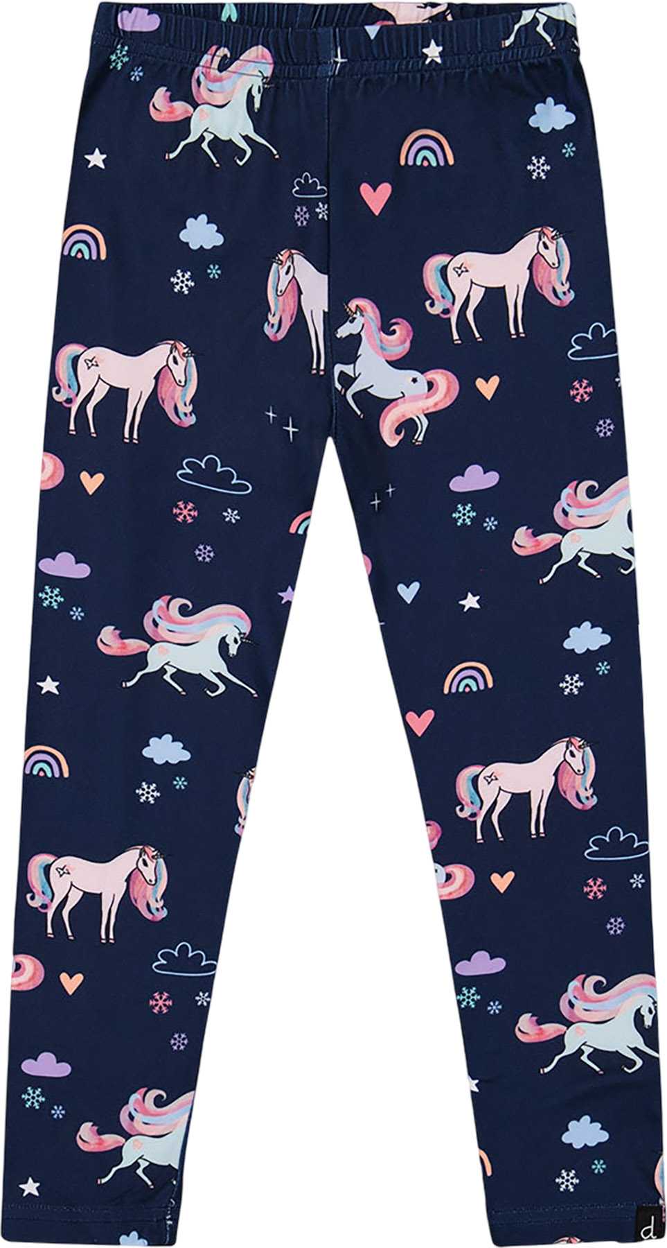 Product image for Lilac Unicorn Stretch Jersey Leggings - Little Girl