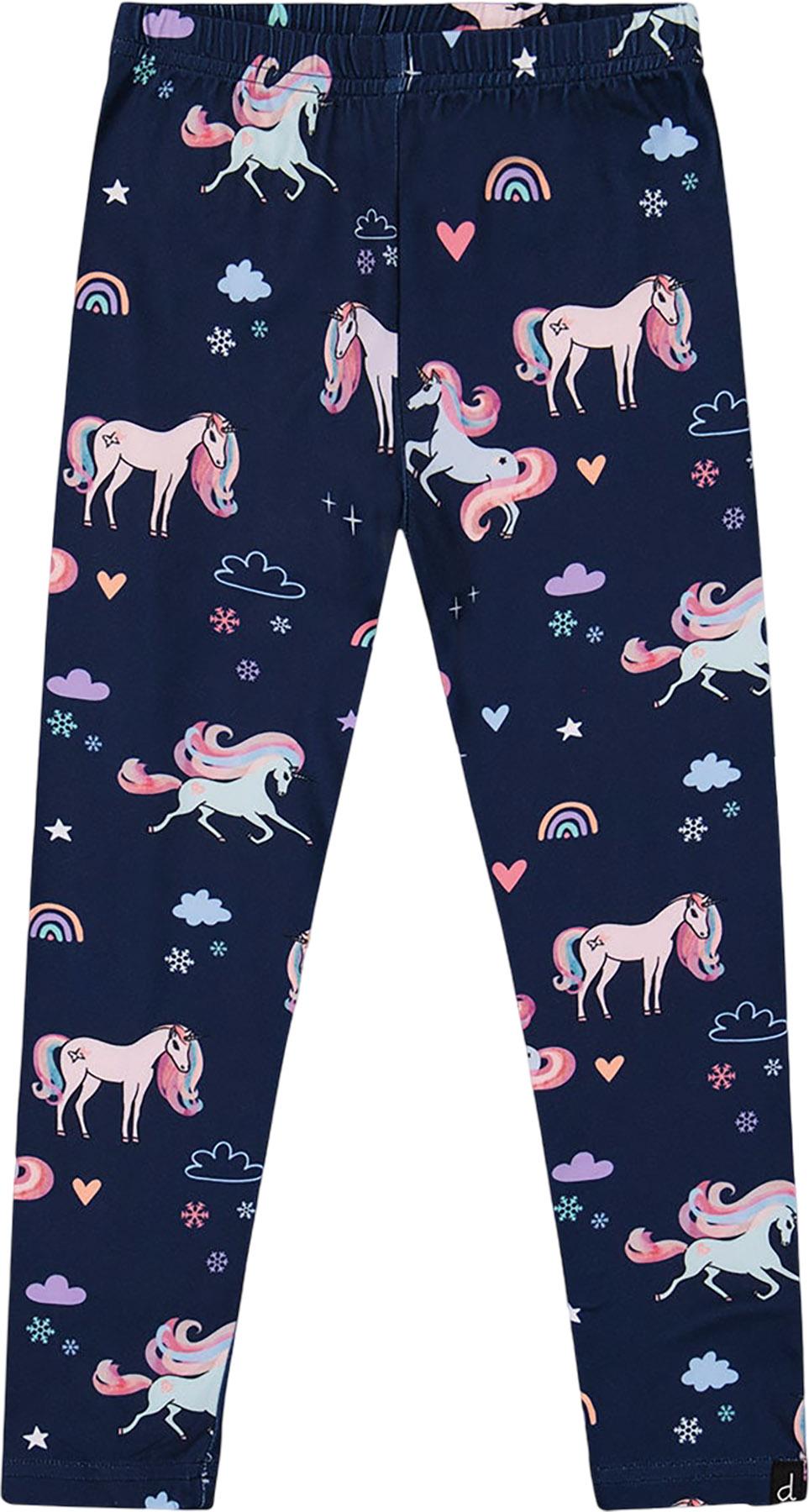 Product gallery image number 1 for product Lilac Unicorn Stretch Jersey Leggings - Little Girl