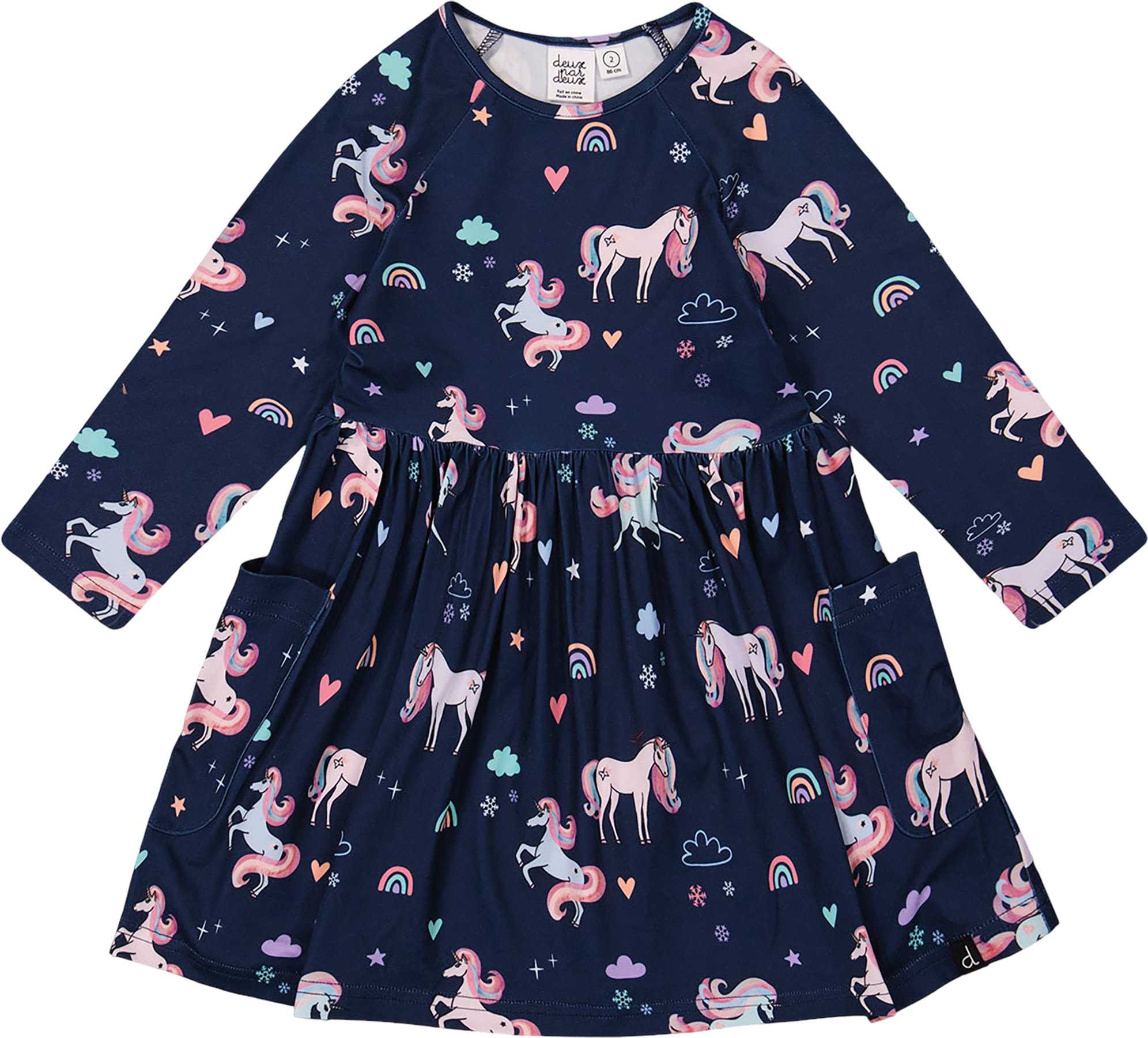 Navy Unicorn Print