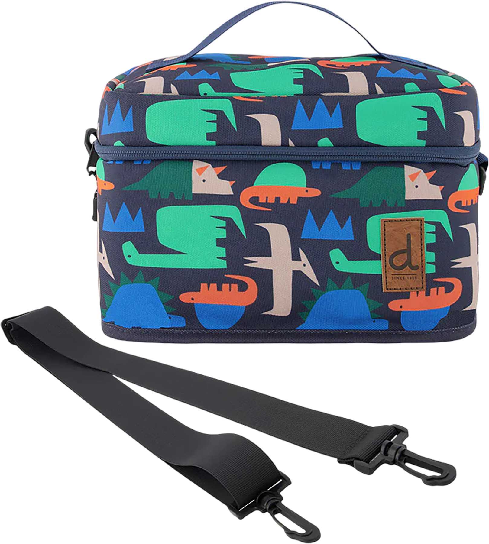 Navy Dinosaur Print