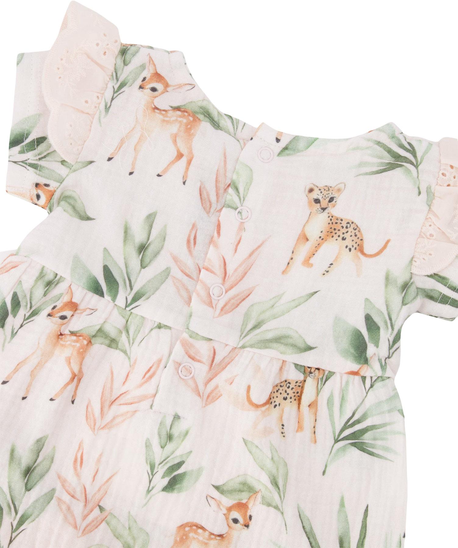 Product gallery image number 4 for product Printed Muslin Tunic and Pointelle Leggings Set - Baby Girl