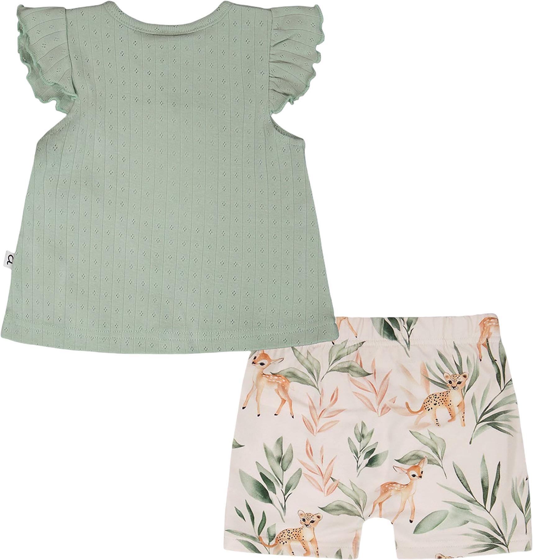 Product gallery image number 2 for product Printed Organic Cotton Jersey Top and Shorts Set - Baby Girl