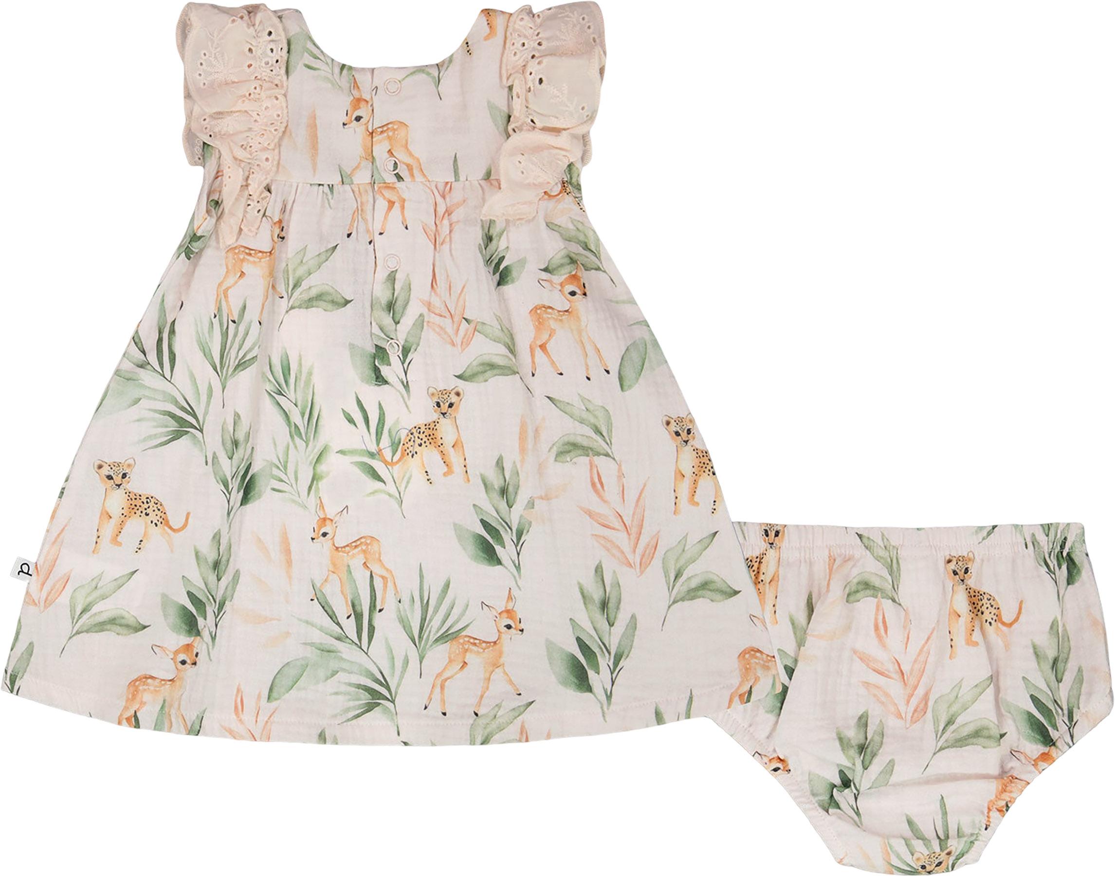 Product gallery image number 4 for product Printed Muslin Dress and Bloomer Set - Baby Girl