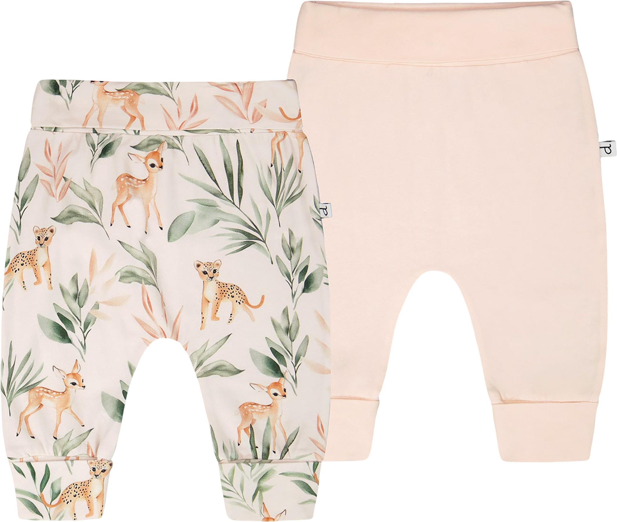 Product image for Printed Cotton Jersey 2 Pack Evolutive Pant - Baby Girl