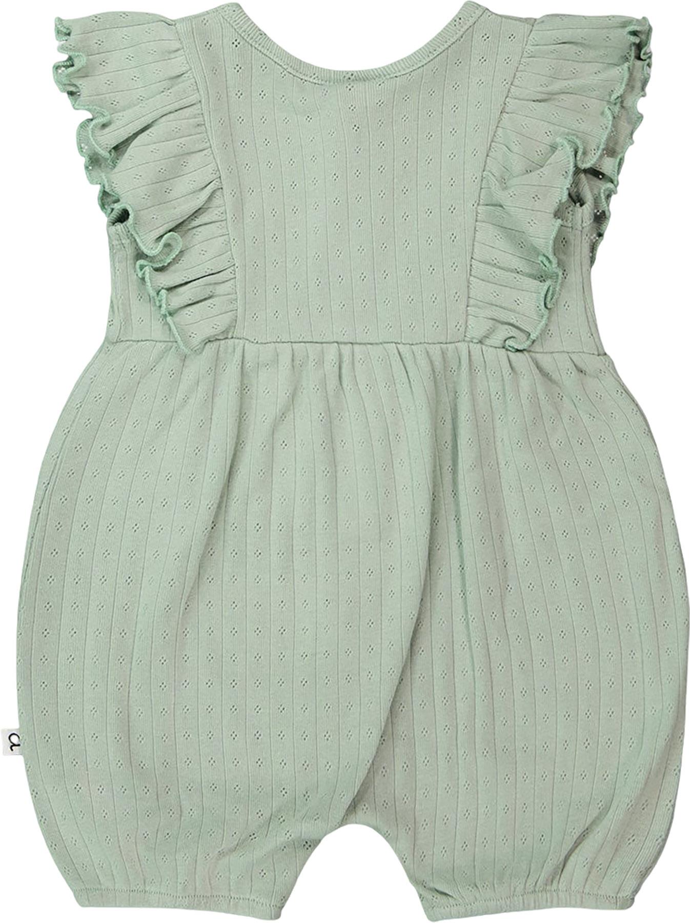 Product gallery image number 2 for product Organic Cotton Jersey Romper with Frills - Baby Girl
