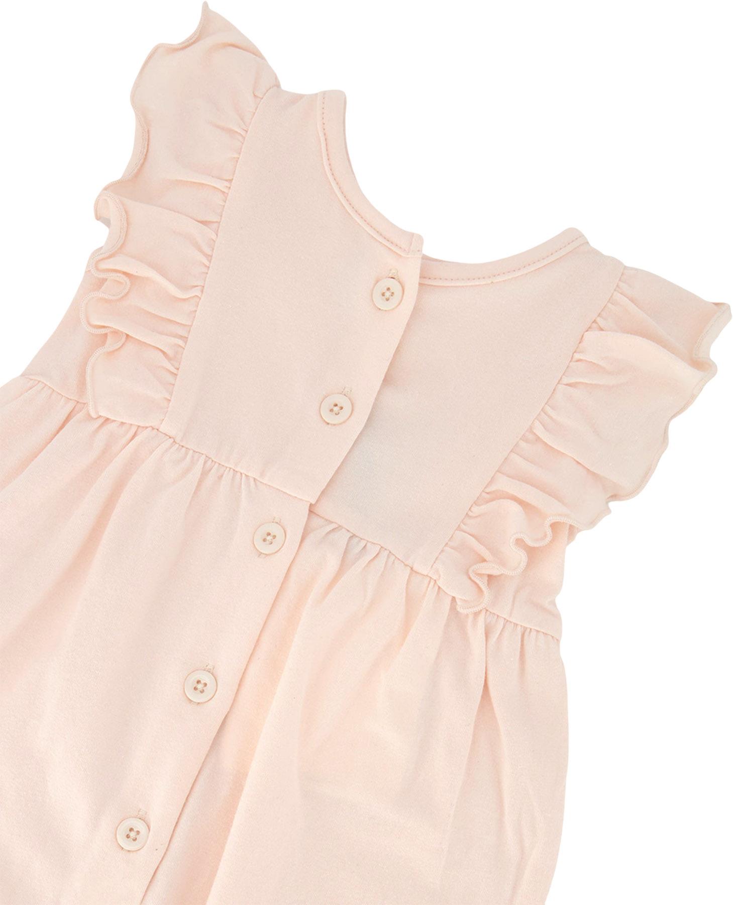 Product gallery image number 2 for product Organic Cotton Jersey Romper with Frills - Baby Girl