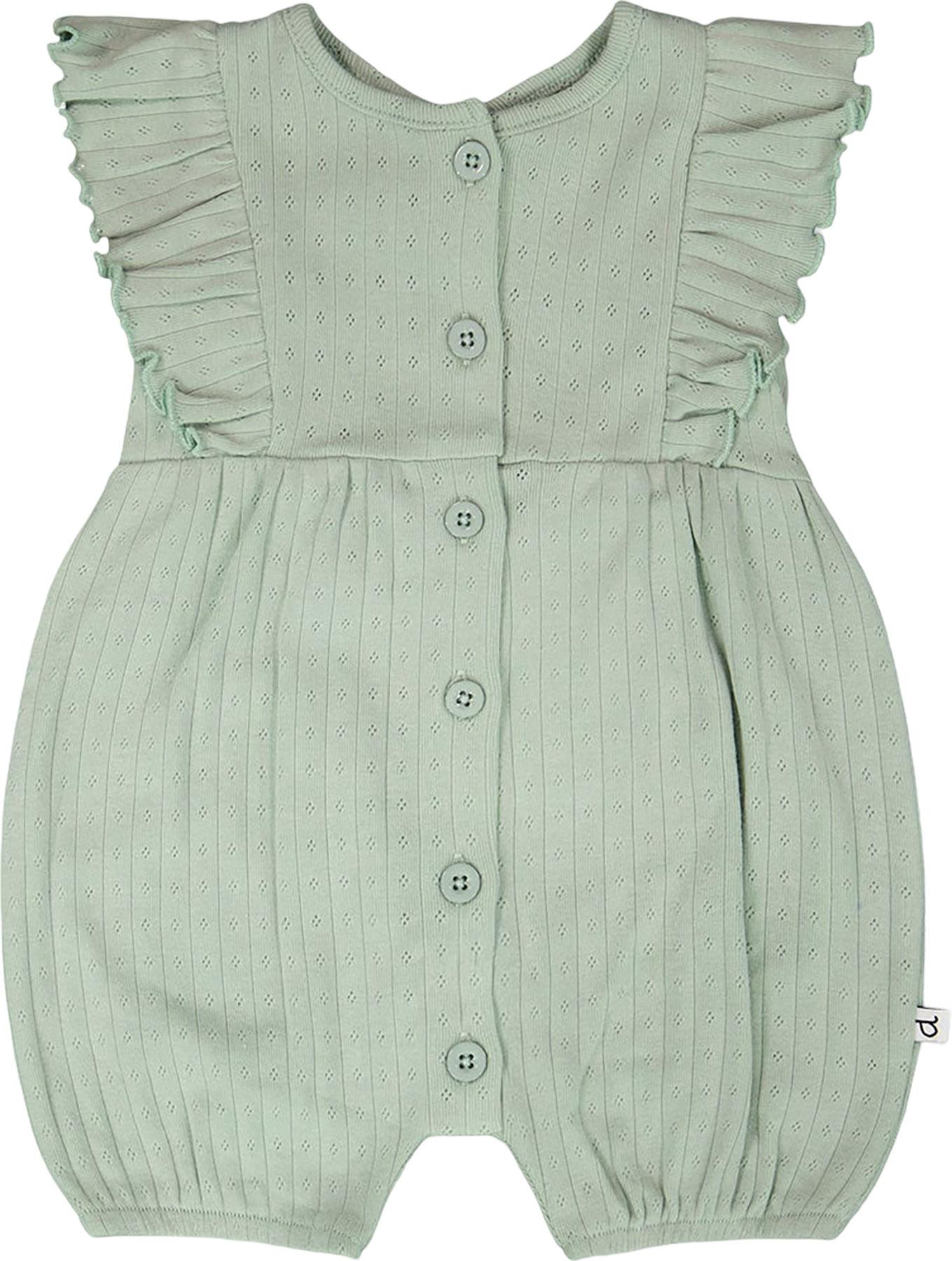 Product image for Organic Cotton Jersey Romper with Frills - Baby Girl