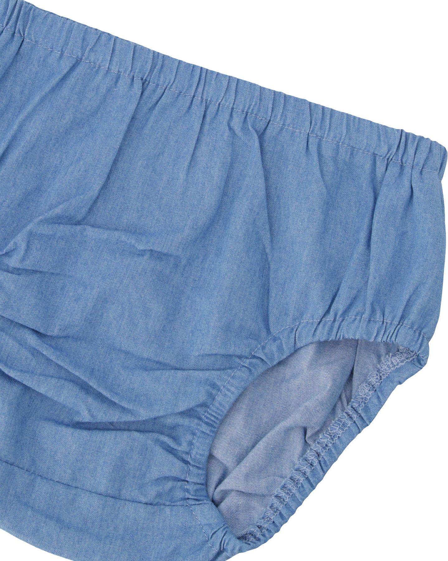 Product gallery image number 4 for product Chambray Dress and Bloomer Set - Baby Girl